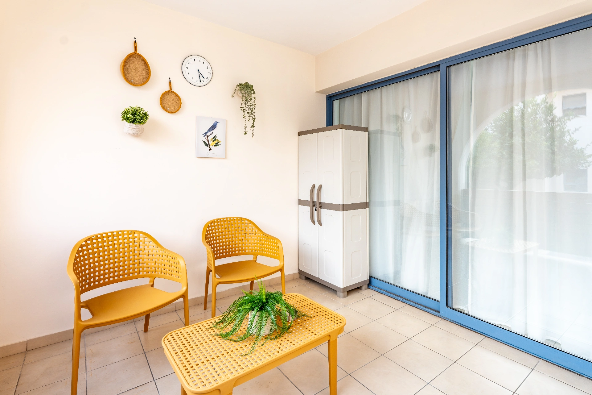 Bright seating area at Abitare Retreat apartment in Paphos
